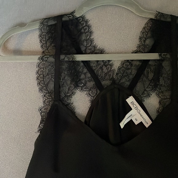 BCBG Black Lace Strap Tank - Picture 2 of 2